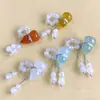 Colgante de Calabaza de Ágata Blanco Natural, Chalcedony Verde Aceite Hecho a Mano Calabaza Pequeña Cuentas para Pulsera DIY, Suministrado Directamente desde Xinjiang