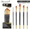 Conjunto completo de 6 pincéis especiais para pintura a óleo, aquarela e giz pastel, da Cross-Border Paintbrush Art.