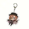 Llavero Acrílico Bungo Stray Dogs Osamu Dazai Atsushi Nakajima Colgante para Mochila Estudiantil Mercancía de Anime Transfronterizo
