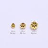 Cuentas de calabaza de color dorado de 18 quilates, cuentas de linterna para manualidades, joyería con cuentas, pulseras, collares, accesorios al por mayor