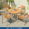 Combinação de Mesa e Cadeiras para Terraço de Vila ao Ar Livre Lazer Metal Impermeável Proteção Solar Móveis Jardim Ar Livre Hotel B&B Mesa e Cadeiras