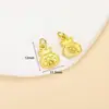 Colgante de Paz y Alegría Chapado en Oro Antiguo que Conserva el Color Accesorios para Joyería DIY Colgante de Campana Venta al por Mayor