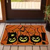 Entrega transfronteriza de tapetes de piso de calavera de terror y fantasma de Halloween para decoración de fiestas en casa, tapetes para puerta de entrada