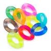 Plástico Acrílico AB Sensación Iridiscente Pintura de Goma Cadena 20*30 Hebilla de Inserción Joyería de Verano Accesorios para Bolsos