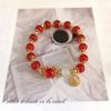 Pulsera de Ópalo Mariposa para Mujer de Nicho de Lujo Ligero de Alta Gama con Cuentas de Cristal al por Mayor Colgante Accesorios Yiwu Nuevo