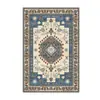 Alfombra Persa de Cristal Terciopelo para Sala de Estar Estilo Retro Americano Étnico Alfombra Completa para Hotel B&B en Stock
