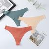 Tanga para dama transfronteriza sin costuras entrepierna de algodón ropa interior fitness sexy tentación niñas fabricantes de ropa interior de cintura baja