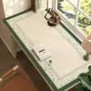 Tapete de Mesa Estilo Francês, Tapete de Mesa para Escrita de Estudante, Toalha de Mesa Impermeável e Limpável, Tapete de Mesa de Escritório de Luxo Leve e de Alta Qualidade
