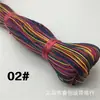 Suministro en stock cuerda de algodón encerado redonda de colores hilo de cera cuerda trenzada para pulsera DIY hecha a mano cuerda de cera decorativa