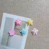 Dulce Japonés Doble Brillo Estrella de Cinco Puntas Accesorios de Resina DIY Pegamento de Crema Pinza para el Cabello Llavero Crocs Bolsa Funda para Teléfono