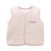Colete de bebê de 0 a 2 anos, outono e inverno, acolchoado, masculino e feminino, colete de algodão para bebê