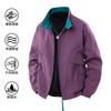 Figura Explosiones 3D Tres-a-prueba Patrón Fino Contraste de Color Cuello Chaqueta Detroit Retro Abrigo Hombres