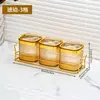 Caja de Condimentos de Lujo Ligero de Alto Valor Hogar Cocina Plástico de Gama Alta Tarro de Sal Tarro Sellado de Glutamato Monosódico Almacenamiento de Material Botella Tarro de Condimentos