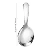 Acero Inoxidable 304 Cuchara Redonda de Moda Estilo Coreano para Leche en Polvo Cuchara para Helado Chapada en Oro Cuchara para Niños Mango Corto Cuchara Redonda Mini