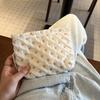 Ins pequeña sensación fresca tamaño pequeño bolsa de cosméticos almacenamiento flor de gasa portátil productos para el cuidado de la piel dulce linda bolsa de cosméticos