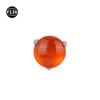 Aleación de titanio F136 3.5 mm piedra natural 0.9 diente joyería de perforación rosca interna clavo de labio pendiente fábrica en stock venta al por mayor
