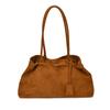 Bolsa de Camurça Grande Capacidade Transfronteiriça, Bolsa de Ombro para Mulheres, Nova Bolsa Tote Fashionável para o Dia a Dia, Bolsa de Ombro Simples