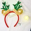 Diadema Navideña, Diadema de Árbol de Navidad, Pasador con Lazo, Atrezzo Divertido de Dibujos Animados Lindos para Fotos Femeninas