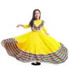 Performance Infantil México Meninas Dança Vestido Grande Junho 1 Roupa de Performance de Palco Role Play Étnico