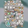 Adesivos de Urso Autodepreciativo Super Fofos da Moda para Decoração de Computador, Decoração de Garrafa de Água, Adesivos Pequenos, Adesivos Transparentes para Caixa Guka