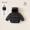 Ropa para Niños Bangxuan Color Sólido Ropa Caliente de Invierno Chaqueta de Plumas para Bebés y Niños Pequeños Ropa con Capucha a Prueba de Agua, Nieve y Viento Abrigo de Plumas para Niños