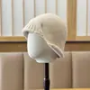 Chapéu de Proteção para Orelhas Retrô Coreano, Chapéu de Lã Moderno para Mulheres, Chapéu de Pescador Tricotado Estilo Coreano, Touca Simples, Chapéu de Puxar, Lei Versátil