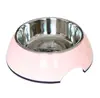 Tigela Redonda Super Shupu Colorida Redonda Tigela para Pet Tigela de Comida Tigela de Água Aço Inoxidável Louça para Gato e Cachorro Tigela Antiderrapante Atacado