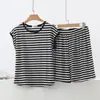Nuevo Conjunto de Camiseta sin Mangas de Cuello Redondo de Modal y Shorts para Mujer, Estilo Delgado de Verano, Talla Grande Camisa para Capas Conjunto de Dos Piezas