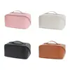 Bolsa de Maquiagem Personalizada com Logo Grande Capacidade Necessaire de Maquiagem Estojo de Maquiagem de Viagem Bolsa de Maquiagem de Couro Preguiçoso Cosmético