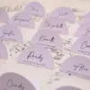 Convite de Casamento Negócios Cartão de Lugar Cartão de Nome Pode Ser Personalizado Nome do Convidado Itens Textura Cartão de Lugar Cas