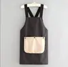 Delantal Limpiable Cocina Uso Doméstico Impermeable al Aceite Tacto de Alta Gama Unisex Catering Horneado Ropa de Trabajo General