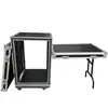 Gabinete Flight Case de Duas Portas 12U16U, Flight Case para Amplificador de Potência, Gabinete de Áudio, Gabinete para Mesa de Som, Gabinete à Prova de Choque