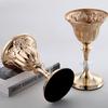Maceta de Hierro Dorado de Venta Caliente Transfronteriza Estilo Europeo Metal Arreglo Floral Flor de Simulación Decoración de Boda Jarrón Adornos