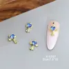 Accesorios Populares Transfronterizos para Uñas DIY: Cruz Chrome Hearts, Pedrería Suelta Brillante 3D, Pedrería Decorativa de Aleación en Forma de Corazón
