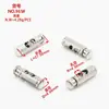 Fabricantes fornecem 6 fivelas metálicas ajustáveis com padrão de furo duplo podem ser feitas de fivela de liga de zinco KS30405# fivela de mola