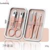 Cortaúñas de acero inoxidable, juego completo de cortaúñas, herramientas de belleza para uñas, venta al por mayor