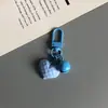 Chaveiro Face Cortada Amor Cor de Doce Sino Coração Fofo Fivela de Porta Cabide Capa Protetora para AirPods Pingente