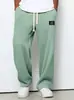 Calça Esportiva Casual Masculina de Secagem Rápida Transfronteiriça Europeia e Americana, Marca Tendência Primavera e Outono, Solta, com Caimento, Perna Reta, Calça de Moletom, Perna Larga, Longa