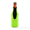 Funda Termo de Neopreno para Botella de Cerveza Transfronteriza Material de Buceo con Cremallera Cubierta Protectora Anticaídas para Botella de Cerveza Se Puede Personalizar
