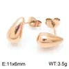 Pendientes de Acero Inoxidable con Forma de Gota Más Vendidos Transfronterizos Estilo Coreano Pendientes Geométricos Versátiles para el Trayecto Diario Stock Listo para Exportación
