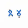 Colgante de Lazo de Cinta de Corazón Transfronterizo Venta al por Mayor Accesorios para Pulseras Collares DIY Colgante de Aleación con Goteo de Aceite