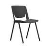 Silla de Entrenamiento Minimalista Nórdica con Marco de Acero Galvanizado en Forma de Lazo, Silla de Plástico Grueso Apilable Multicolor, Directo de Fábrica