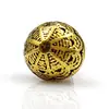 Botão de Metal Bronze Estilo Chinês Bola Sólida Oca Retro Camisa Hanfu Estilo Nacional Cheongsam Fivela Decorativa para Roupa