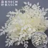 Hojas Verdes Artificiales de Plantas, Hojas de Glicina, Arreglos Florales de Boda, Decoración de Salón de Bodas, Flores Falsas, Flores Artificiales, Comercio Exterior Transfronterizo
