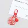 Nuevo Colgante Llavero Campana Corazón Acrílico Transfronterizo Decoración de Empaque de Bolso Femenino Colgador de Llavero de Coche Regalo