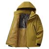 Nova Jaqueta de Inverno para Homens com Forro de Grafeno, Casaco de Algodão Quente e Espesso à Prova de Vento, Tamanho Grande para Trabalho