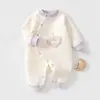 Body de tres capas cálido sin huesos para bebé e infante, traje de una pieza para recién nacido Otoño/Invierno, mameluco suave ajustado para bebé