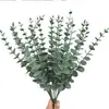Hojas de Eucalipto Artificiales 38cm Hoja de Eucalipto Individual Planta Verde Artificial Ramo Decoración del Hogar Transfronteriza Flor