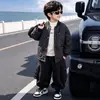 Chaqueta de Forro Polar para Niños Estilo Nuevo Otoño e Invierno Chaqueta Ligera de Algodón Acolchada Moderna Fresca Estilo Coreano para Niños Pequeños y Bebés