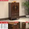 Novo Aparador e Armário de Vinho Estilo Chinês, Armário de Armazenamento Integrado de Parede, Estrutura de Madeira Maciça, Gabinete Chinês para Sala de Estar, Armário de Armazenamento, Gabinete de Chá